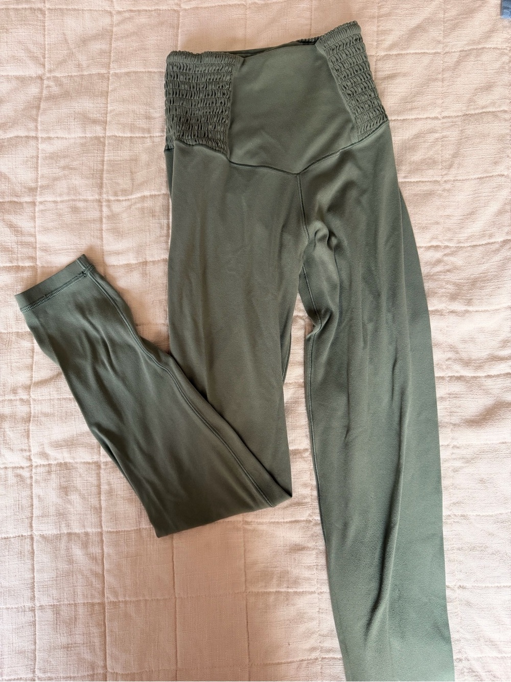 aerie Olive Green High-Waist Leggings